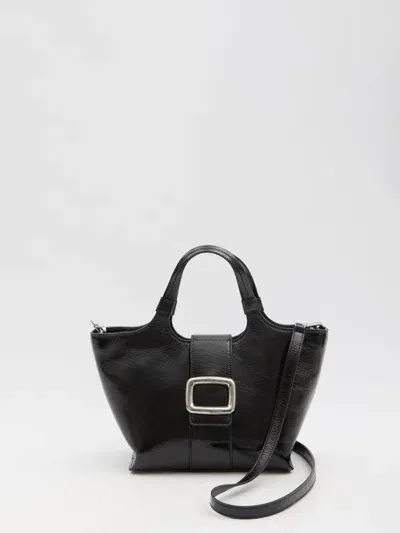 Roger Vivier Grand Vivier Choc Mini Bag In Black