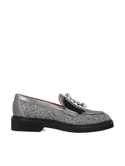 Roger Vivier Low Shoes In B210(me Gray)+b408(ash Sc