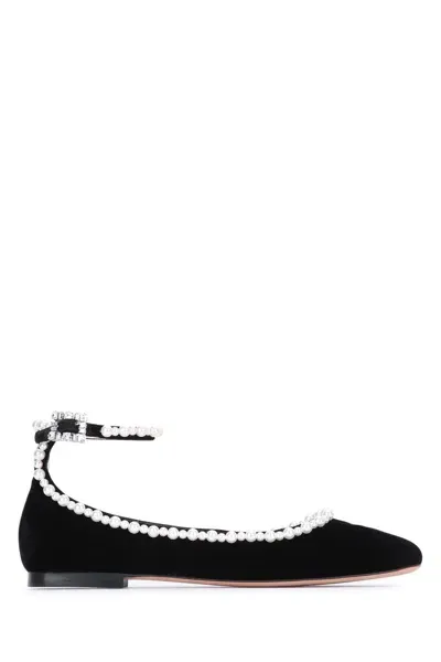 Roger Vivier Roundytoe Pearl Soft Ball In Nero