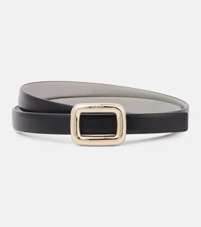 Roger Vivier Viv' Choc Reversible Leather Belt In Multicoloured