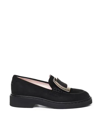 Roger Vivier Viv Rangers Loafers In Black