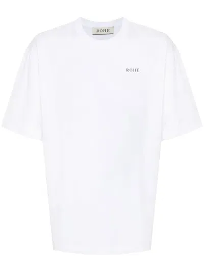 Rohe Logo-print T-shirt In White