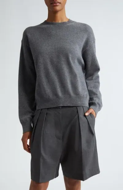 Rohe Róhe Open Armhole Convertible Sweater In Mid Grey Melange