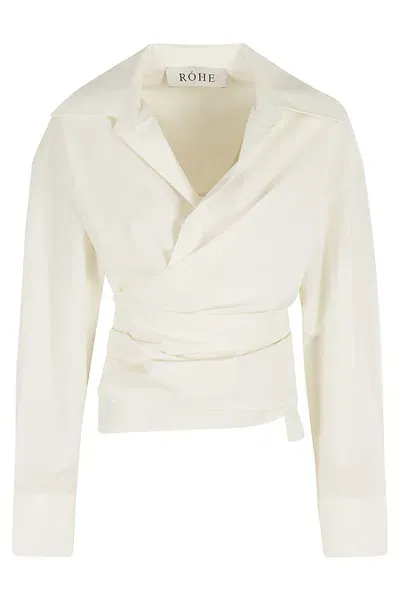 Rohe Wrap Shirt In Off White