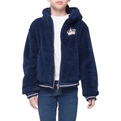 Rokka&rolla Kid's Cozy Fleece Jacket In Navy