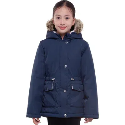 Rokka&rolla Kids' Cozy Fleece-lined Parka In Navy