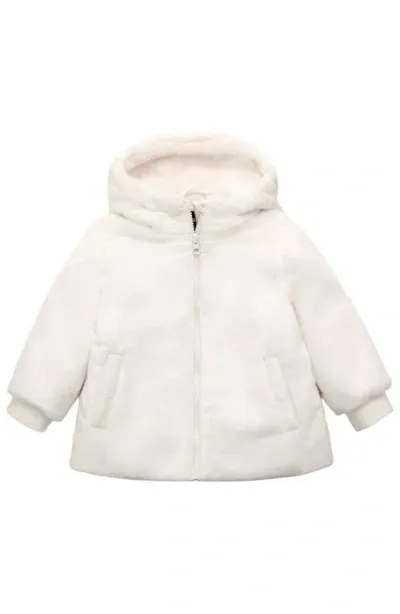 Rokka&rolla Babies'  Toddler Lightweight Fleece Puffer Jacket In Ivory