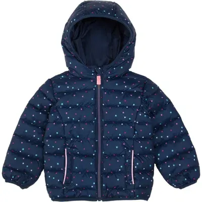 Rokka&rolla Babies'  Toddler Lightweight Puffer Jacket In Navy Stars