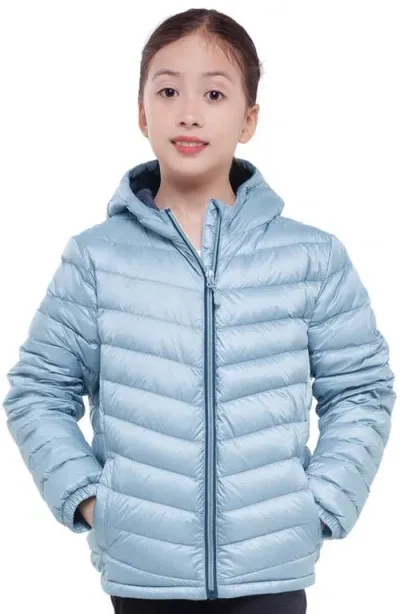 Rokka&rolla Kids' Ultra Light Packable Down Jacket In Blue