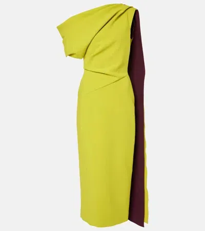 Roksanda Maite Midi Dress In Yellow