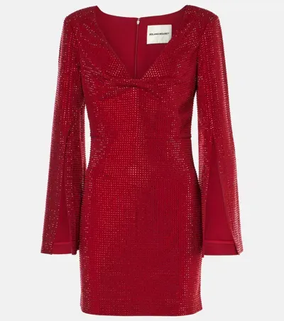 Roland Mouret Sequined Minidress In Red