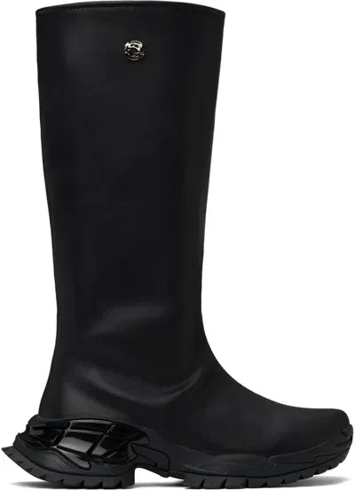 Rombaut Black Vizor Boots In Black Beyond Leather