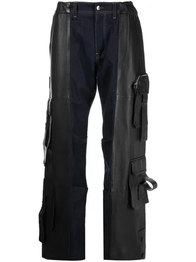 Romeo Hunte X Tommy Hilfiger Hybrid Cargo Trousers In Black, Blue