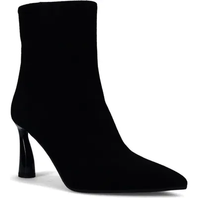 Ron White Danita Pointed Toe Bootie In Onyx Suede