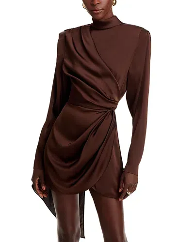 Ronny Kobo Bianca Dress In Chocolate