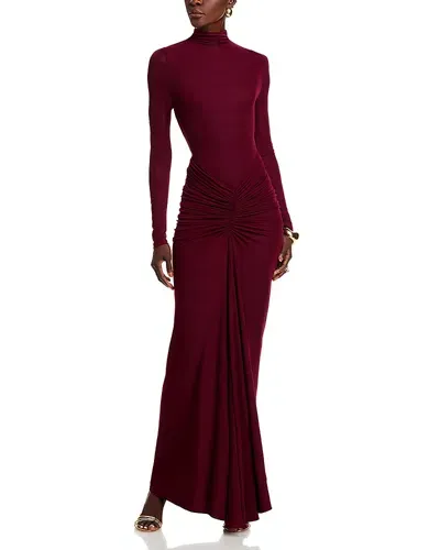 Ronny Kobo Scorpio Dress In Oxblood