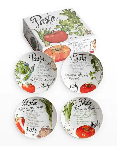 Rosanna Pasta Italiana Pasta Bowls, Set Of 4 In Multi