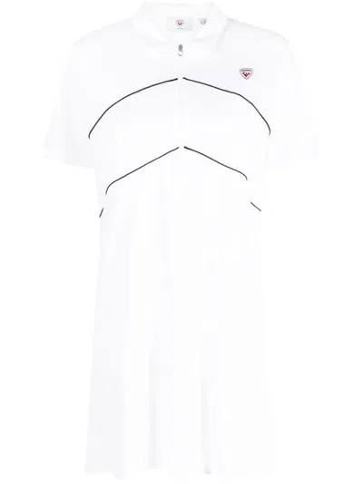 Rossignol Short-sleeve Polo Dress In White