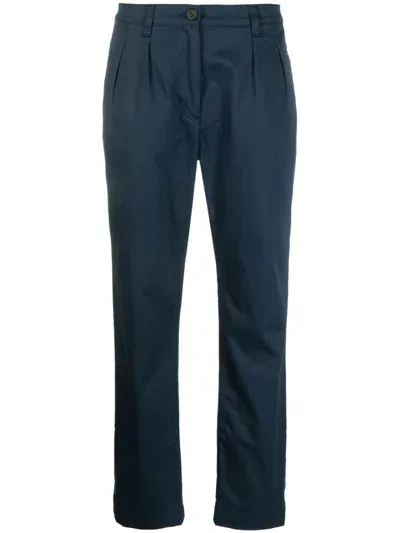 Rossignol Straight-leg Cotton Trousers In Blue