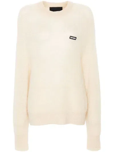 Rotate Birger Christensen Light Beige Wide Raglan Sleeve Sweater