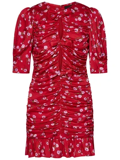 Rotate Birger Christensen Fitted Mini Dress In Red