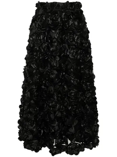 Rotate Birger Christensen Sun Maxi Skirt In Black