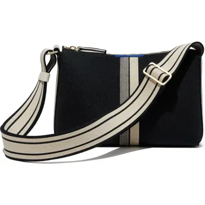 Rothys Rothy's The Casual Crossbody In Black & Ivory Stripe