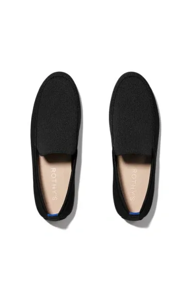 Rothys Rothy's The Ravello Loafer In Stone Black