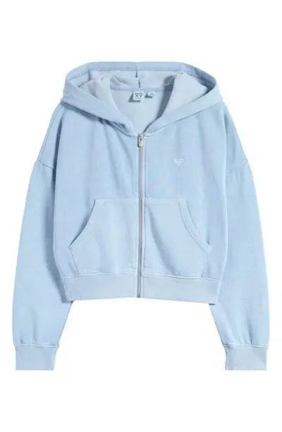 Roxy Sahara Vibes Zip-up Hoodie In Clear Sky