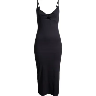 Roxy Wavey Lady Ribbed Body-con Dress In Phantom