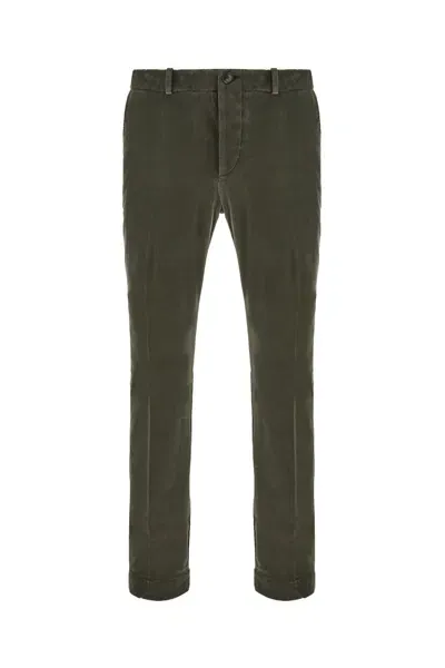 Rrd - Roberto Ricci Design Khaki Green Corduroy Chino Pants In 22