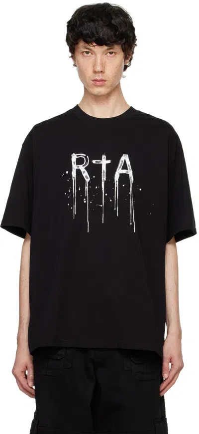 Rta Black Colin T-shirt In Black Watercolor