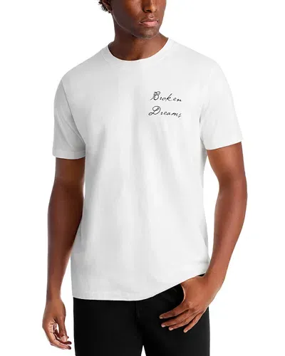 Rta Dion Cotton Broken Dreams Logo Graphic Tee In White