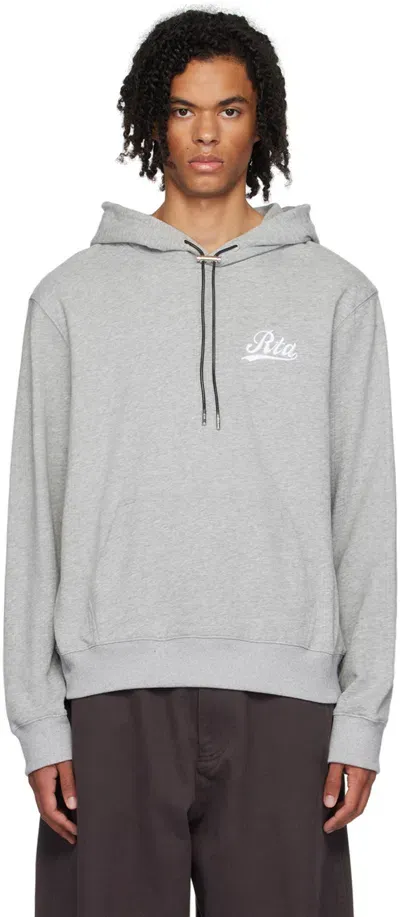 Rta Grey Dion Hoodie In Hthr Grey College Sc