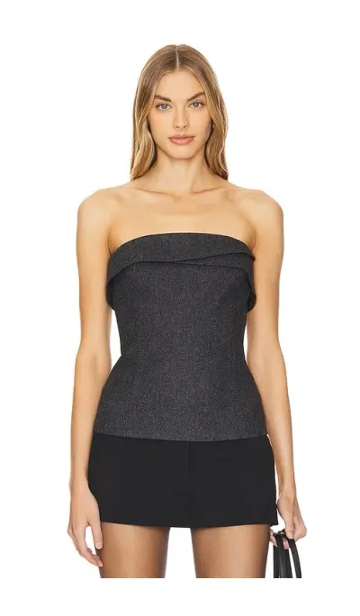 Rue Sophie Concorde Top In Charcoal