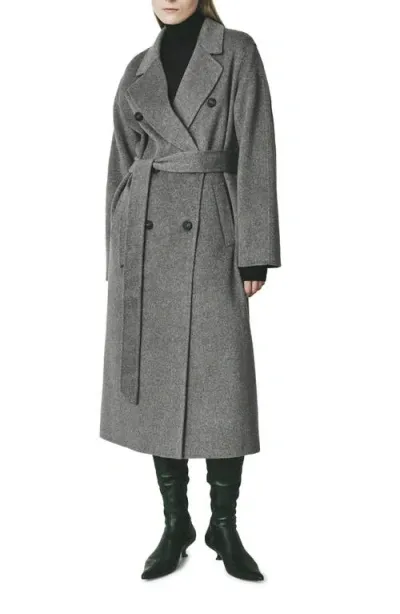 Rue Sophie Martine Wool Blend Coat In Grey