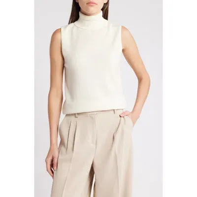 Rue Sophie Versailles Turtleneck Wool & Cashmere Sweater Vest In Glacier