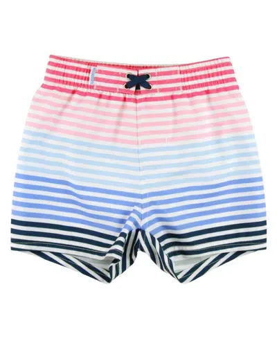 Ruggedbutts Baby Boys Upf50+ Swim Trunks In Ocean Horizon