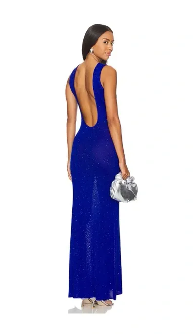 Runaway The Label Adriana Maxi Dress In Royal