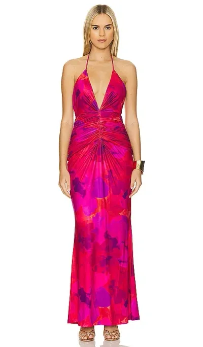 Runaway The Label Arquette Dress In Fuchsia