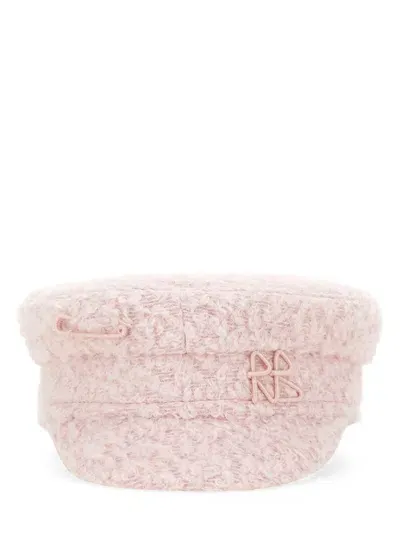 Ruslan Baginskiy Monogrammed Baker Boy Hat In Pink