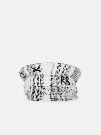 Ruslan Baginskiy 'baker Boy' Two-tone Cotton Hat In Black