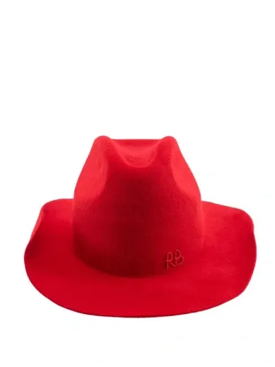 Ruslan Baginskiy Felt Hat With Logo In Red