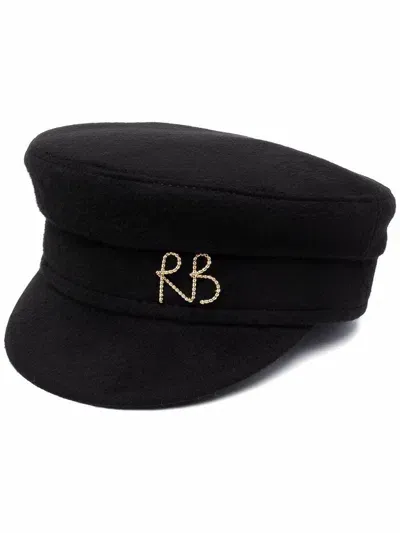 Ruslan Baginskiy Logo Baker Boy Hat In Black