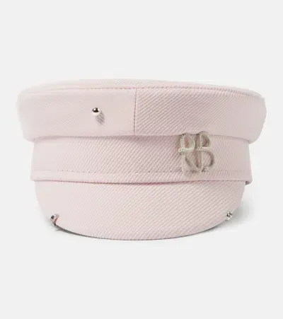 Ruslan Baginskiy Logo Newsboy Cap In Pink