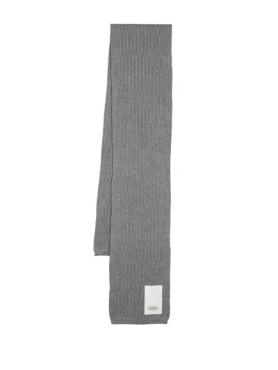 Ruslan Baginskiy Logo-patch Scarf In Grey