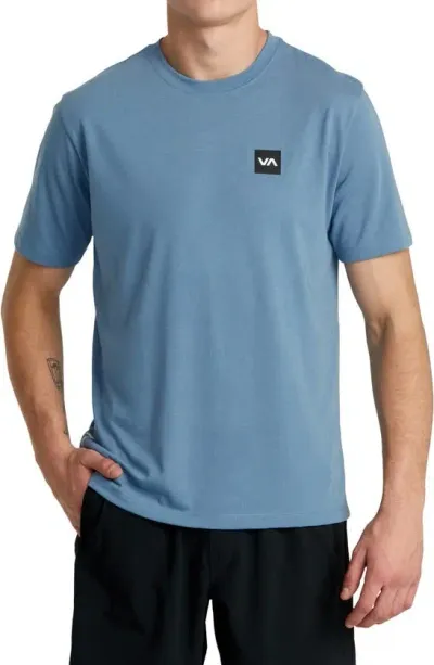 Rvca 2x Performance T-shirt In Blue Tack