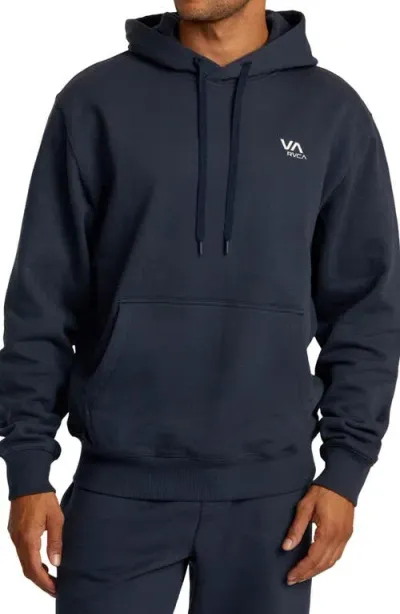 Rvca Essential Pullover Hoodie In Indigo