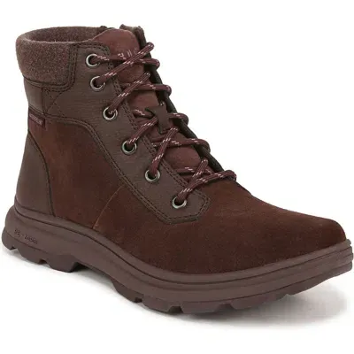 Ryka Women's Brunswick Water-resistant Booties In Chicory Brown Suede,faux Leather