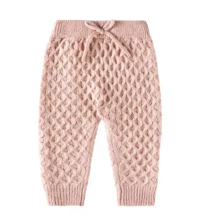 Rylee + Cru Baby Gable Knitted Pants In Pink